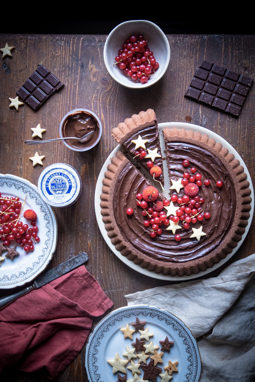 Crostata morbida al cioccolato- Chocolate soft tart · Frames of sugar